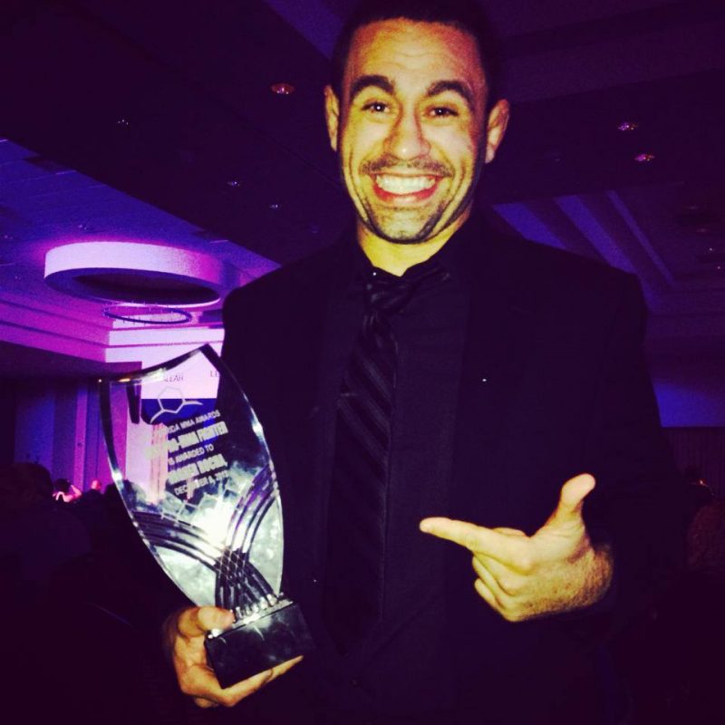 Vagner Rocha receives Best Pro MMA Fighter Award